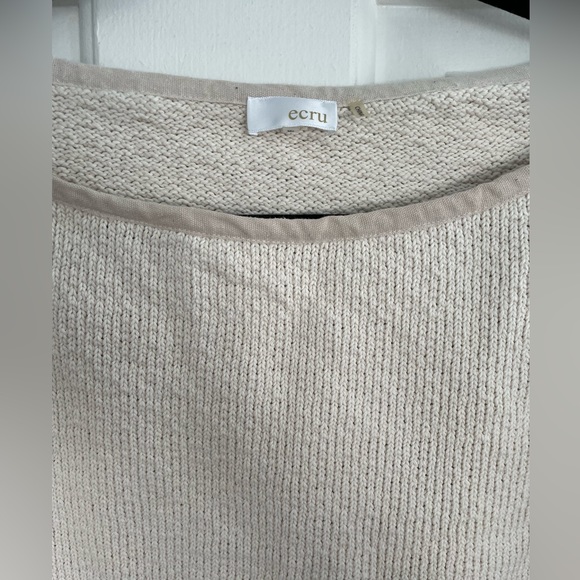 Ecru cotton sweater - Picture 2 of 5